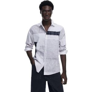 Desigual Man Template 1 Co, 2015 GRIS Plata, XXL, zwart, XXL