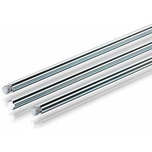 Usbeck Staaf met schroefdraad M10, verzinkt, 450 mm x 12 mm
