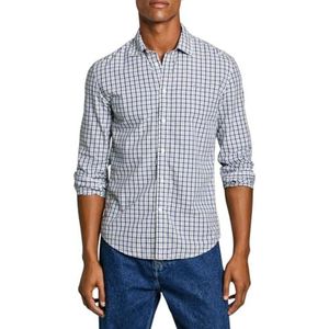 PEPE JEANS - Katoenen Poplin Overhemd - Marineblauw - 100% Duurzaam Katoen