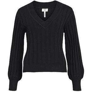 Object OBJALICE L/S V-hals gebreide trui NOOS, zwart, XS