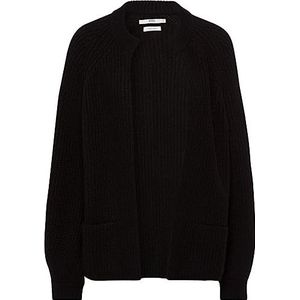 BRAX Damesstijl Anique-cardigan in innovatieve Fancy-Knit gebreide jas, zwart, 42