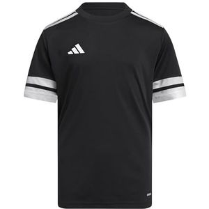 adidas Uniseks-Kind SQUADRA25 JERSEY SHORT SLEEVE KIDS, black/white, 7-8 Years