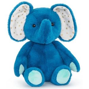 B. 62243449466 Happyhues Ellie-Berry pluche knuffeldier - zacht en knuffeldier 30 cm blauwe olifant - wasbaar - baby, peuter, kinderen - 0 maanden