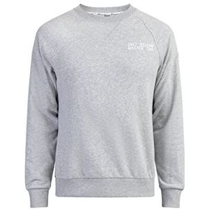 DreiMaster Sweatshirt met ronde hals heren 35625501, lichtgrijs, gemêleerd, S
