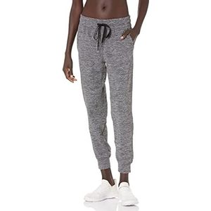 Amazon Essentials Dames Brushed Tech Stretch Jogger Pant (verkrijgbaar in grote maten), donkergrijs Space Dye, Medium
