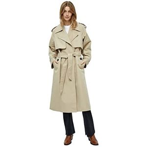 Minus Andrea Trenchcoat | Beige Damesjassen | Lente Damesjas | Maat 16