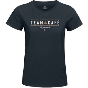 Republic Of California Team Café All You Need WOREPCZTS046 dames T-shirt, marineblauw, maat XXL, Navy, XXL