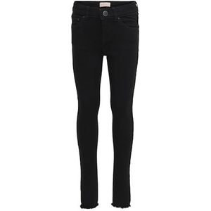 ONLY Girl Skinny Fit Jeans Blush, zwart denim, 164 cm