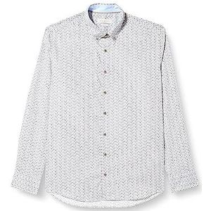 bugatti Heren 9350-38505 overhemd met button-down-kraag, blauwgrijs, standaard, blauwgrijs, XL