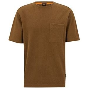 BOSS Tempestoshort T-shirt heren, Open beige 280, XL