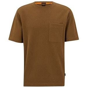 BOSS Tempestoshort T-shirt voor heren, Open beige 280, M