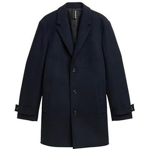 TOM TAILOR Heren 1046987 wollen jas, 10668-Sky Captain Blue, XXL, 10668 - Sky Captain Blue, XXL