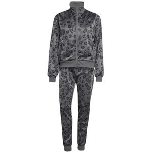 adidas - Essentials Feelcozy AOP - Trainingspak - Dames - Luipaardprint