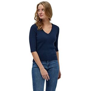 Peppercorn Dames Tana Rib Knit Pullover Sweater, navy, S