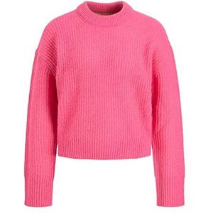 JACK & JONES Dames JJXX JXEMBER LS Fluffy Crew Neck Knit NOOS, Carmine Rose, M