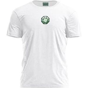 Bona Basics, Digitaal bedrukt basic T-shirt voor heren,% 100 katoen, wit, casual, herenbovenstuk, maat: S, wit, S