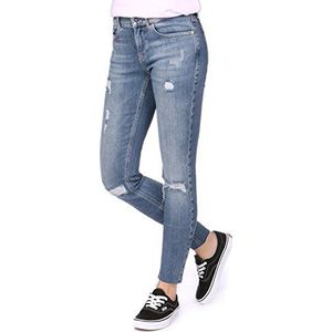 Calvin Klein Jeans Dames Mid Rise Ankle Rise Thermal Skinny Jeans, blauw (911), 28W x 32L