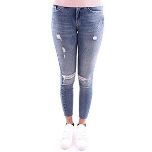 Calvin Klein Jeans Dames Mid Rise Ankle Rise Thermal Skinny Jeans, blauw (911), 28W x 32L
