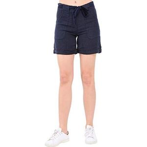 Bonamaison Dames Half-lengte Trapeze jurk met kanten inzet en halve mouwen Casual