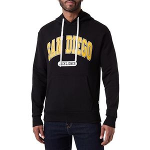 Jack & Jones JJEBRADLEY Varsity Sweat Hood STYD, zwart, S