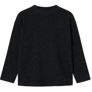 NAME IT Jongens Nkmnosonni Ls Heavy RLX Top Shirt met lange mouwen, zwart, 134-140