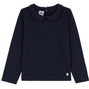 Petit Bateau T-shirt met lange mouwen voor meisjes, Smoking Blauw, 6 Jaren