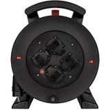 Jumbo - Kabelhaspel - Oranje - 40 meter - H07BQF 3G2,5 mm² - 4 Geaarde Stopcontacten