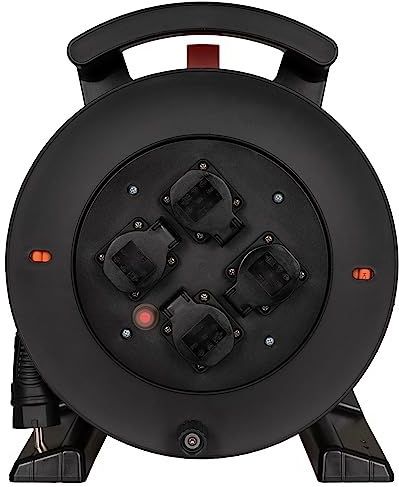 Jumbo - Kabelhaspel - Oranje - 40 meter - H07BQF 3G2,5 mm² - 4 Geaarde Stopcontacten