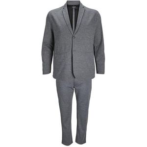 JACK&JONES PLUS Heren JPRBLABECK Suit PLS pak, grijs melange, 5XL, gemengd grijs, 5XL