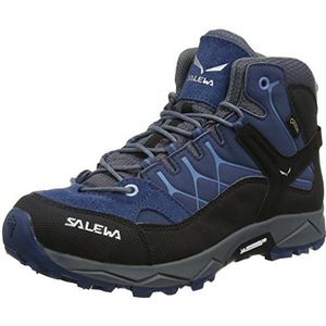 Salewa Jr Alp Trainer Mid Gore-tex trekking- en wandelschoenen voor kinderen, Dark Denim Charcoal., 30 EU