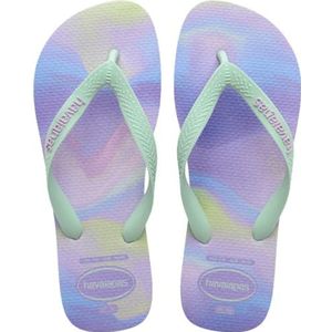 Havaianas - Top mode, comfortabele flip-flops, duurzaam en licht, zomerkleurverloop, dames, Paarse fantasie, 39/40 EU