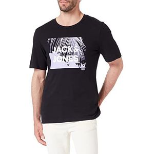 JACK & JONES Jcosalty Tee Ss Crew Neck FST T-shirt voor heren, zwart, XL