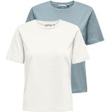Arona - T-shirt - Cloud Dancer - 100% Katoen - Regular Fit