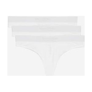 Marc O´Polo Essentials 3-pack string slips tanga, wit, XL dames, Wit, XL