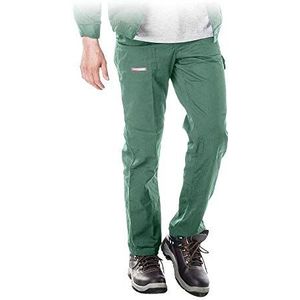 REIS SPM Master Beschermende Werkbroek - Duurzame Polyester/Katoen Mix, Verstelbare Taille, met Zijzakken, Kleur: Groen, Maat: 54