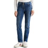 Cecil Dames Straight Legs jeans in Blauw, Gr: 25