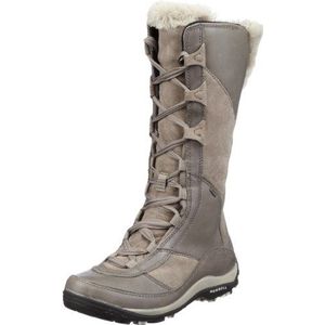 Merrell Prevoz Wtpf Suede Fur Trimmed Boots voor dames, Beige Tr Sw271, 40 EU