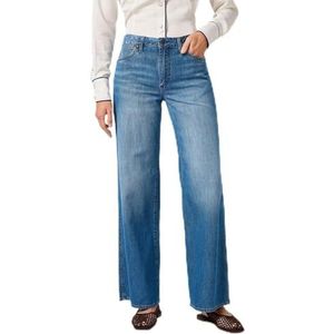 Wrangler Damesjeans World Wide, Wide Leg Fit, brede pijpen, Lichte hand, 25W x 32L