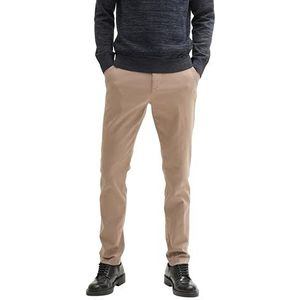 TOM TAILOR Travis Slim Chino broek voor heren, 36161 - beige zigzagstructuur, 32W x 32L