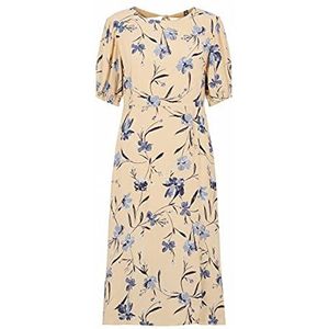 PIECES Damesjurk, Apricot Cream/Aop: bloemen en stalks, S