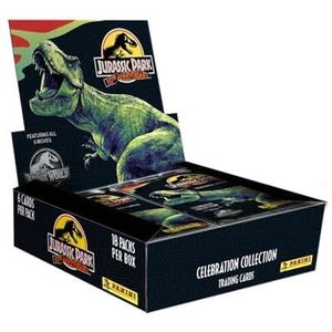 Panini Jurassic Movie 3 Trading Cards 30e verjaardag, doos met 18 hoezen, 004634BOX18F