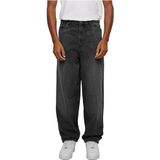 Urban Classics Heavy Ounce Baggy Fit Jeans voor heren, Black Washed., 32