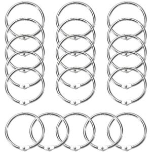50x stuks metalen sleutels ringen met opening 25 mm - sleutelringen - boekringen - kantoorartikelen kopen? | Korting tot 44