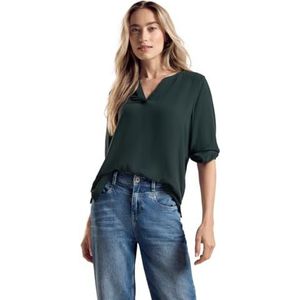 STREET ONE Materiaalmix tuniek, hunter green, 36