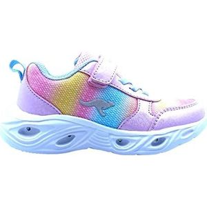 KangaROOS K-SL Rise EV sneakers voor jongens, uniseks, frost pink/blue sky, 22 EU, Frost Pink Blue Sky, 22 EU