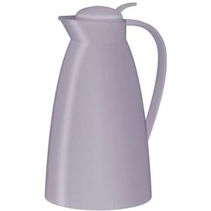 alfi ECO 1,0 l, pastelpaars, thermoskan met hygiënisch inzetstuk van gehard glas, draaisluiting met comfortabele drukknop, uitgieten met één hand, ideaal als koffiepot, theepot, BPA-vrij