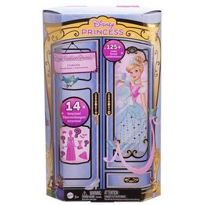 Mattel Disney Prinses Speelgoed, Assepoester modepop en vriendje met 12 verrassingsoutfits en accessoires, geïnspireerd op de Disney film, cadeaus voor kinderen, JCR96