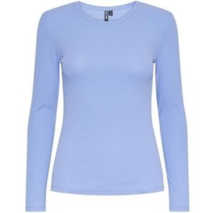 Pieces - Pcruka Ls Top Noos Bc - T-shirt - Hydrangea - Dames