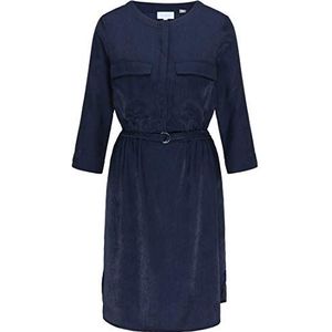 ALARY Hemdblousejurk voor dames, marineblauw, XXL