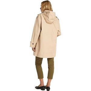 TOMMY HILFIGER Dames ESS KATOEN HOOD PARKA WW0WW43742, Beige, 36, Beige (Beige), 62